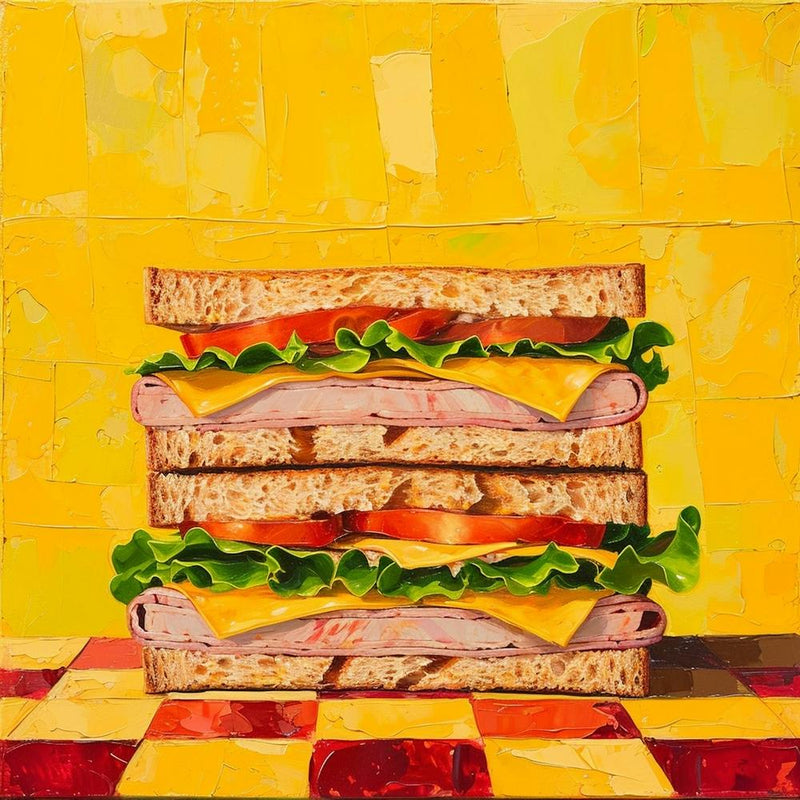 Club Sandwich Yellow Checkerboard 3
