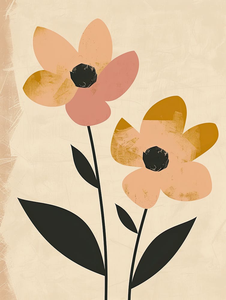 Fleurs Style Bohème Minimaliste