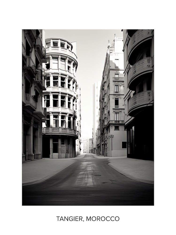 Poster Of Valencia, Spain, Photography In Black And White 2