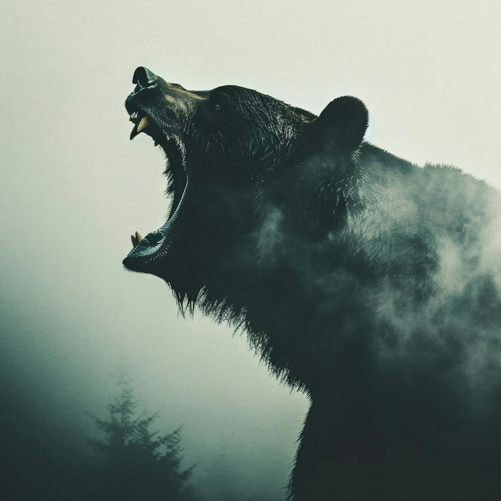 Black Bear Roaring