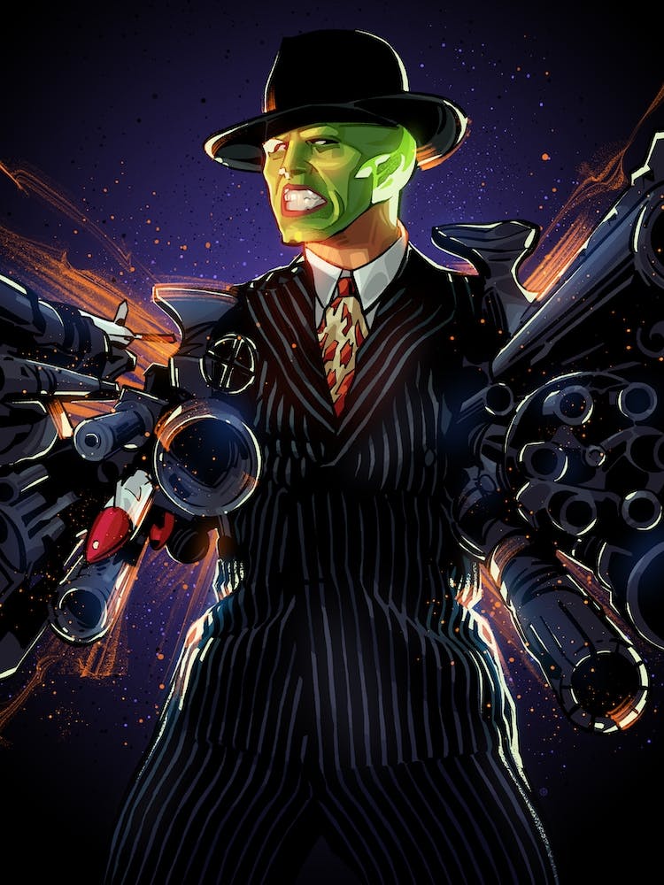 Mask Guns Jim Carrey