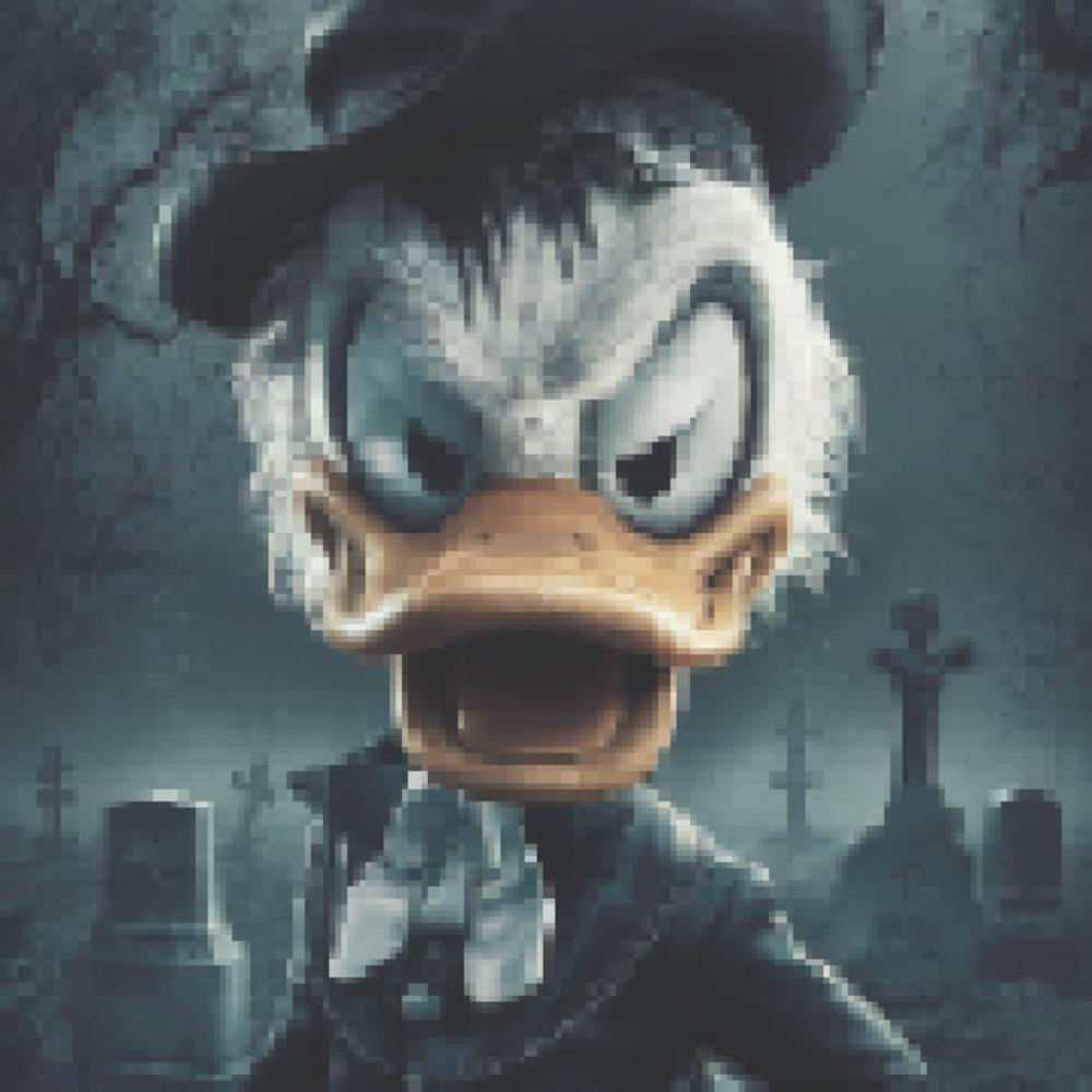 Donald Duck In A Graveyard