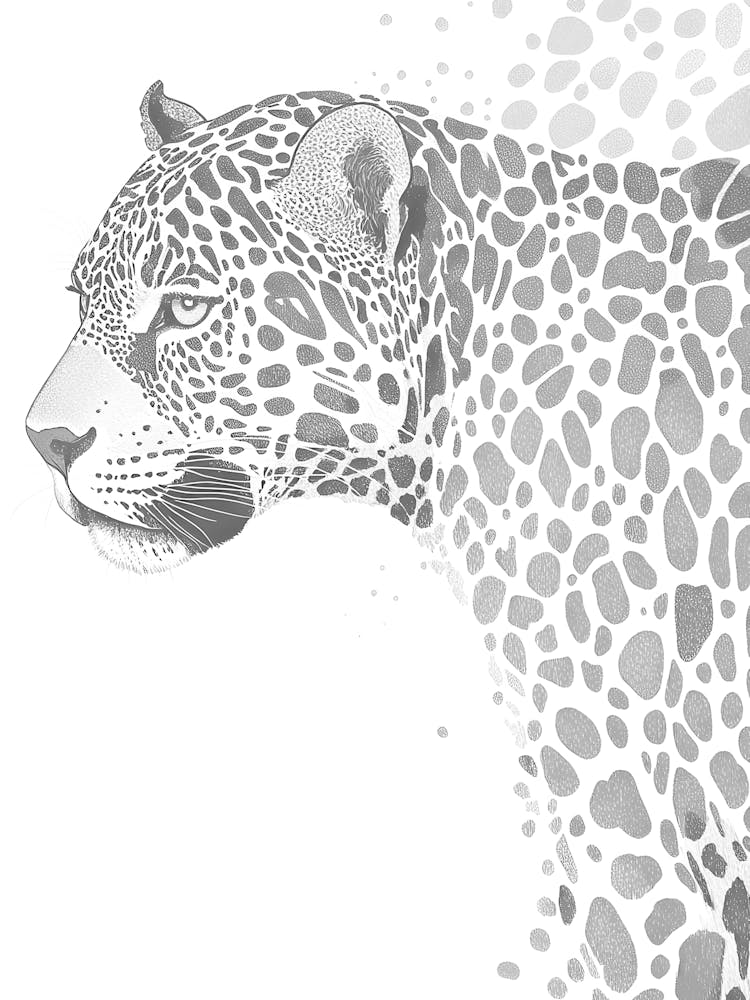 Leopard Head Vector Illustration