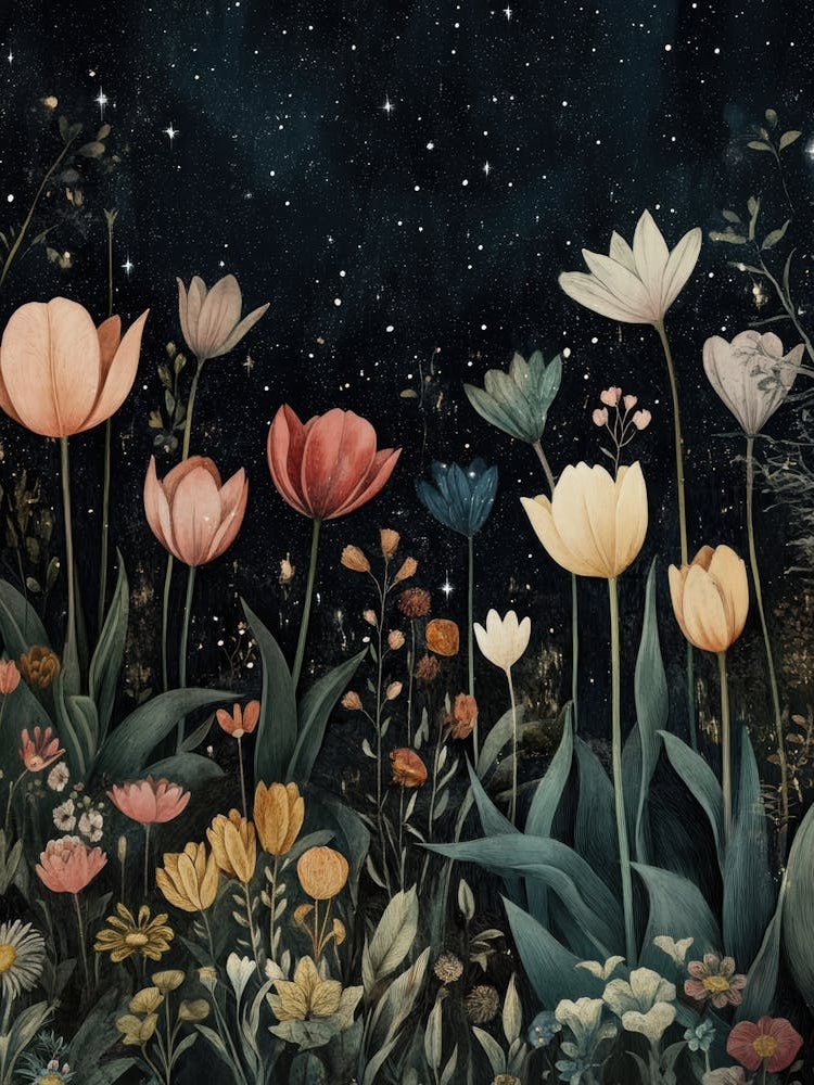 Tulips Under The Stars