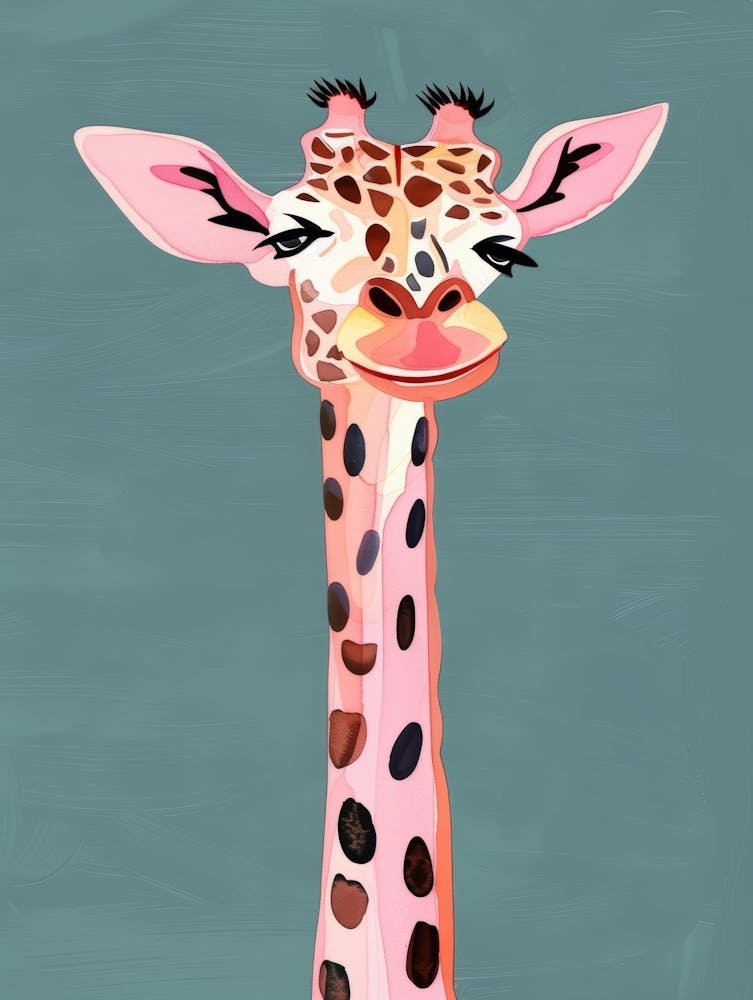 Giraffe Canvas Art 4
