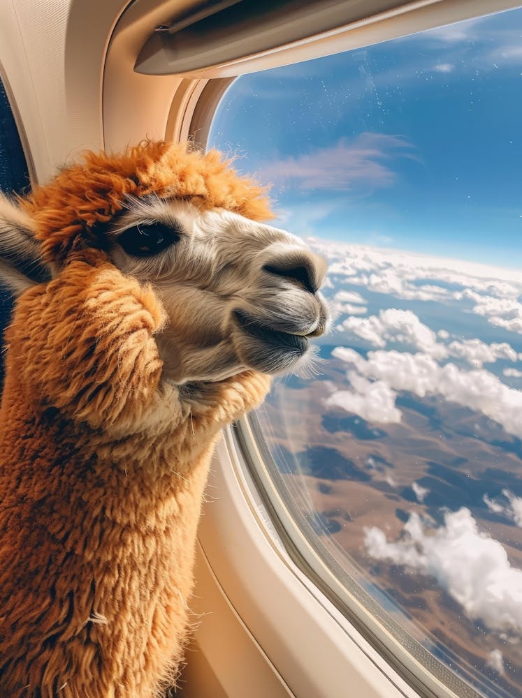 Llama On The Plane