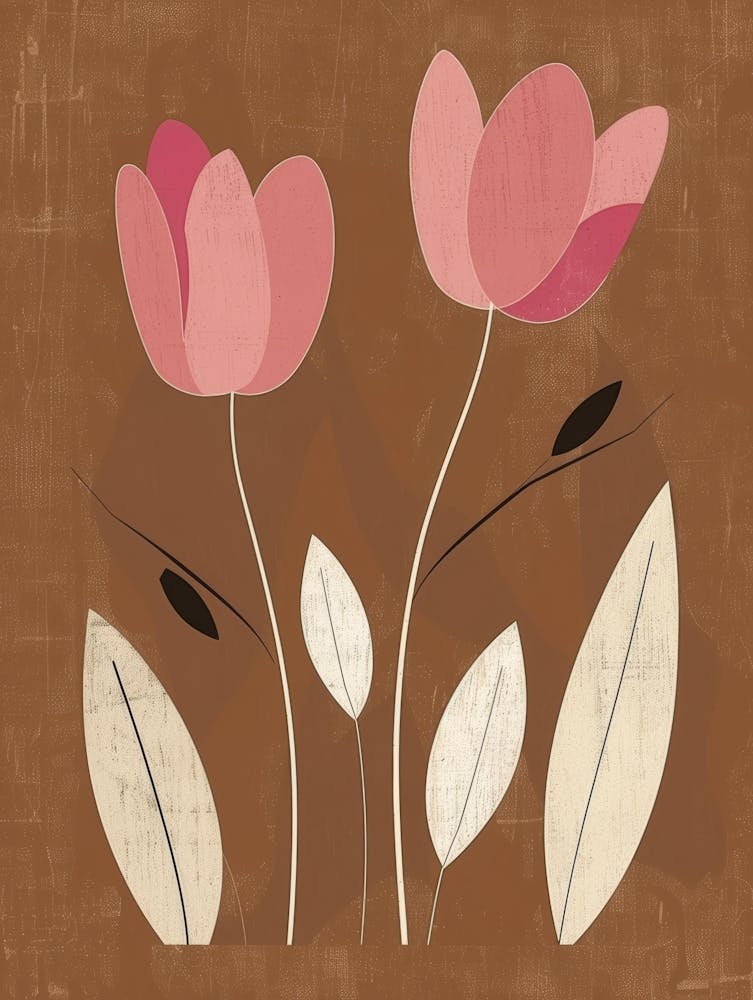Pink Tulips Canvas Print