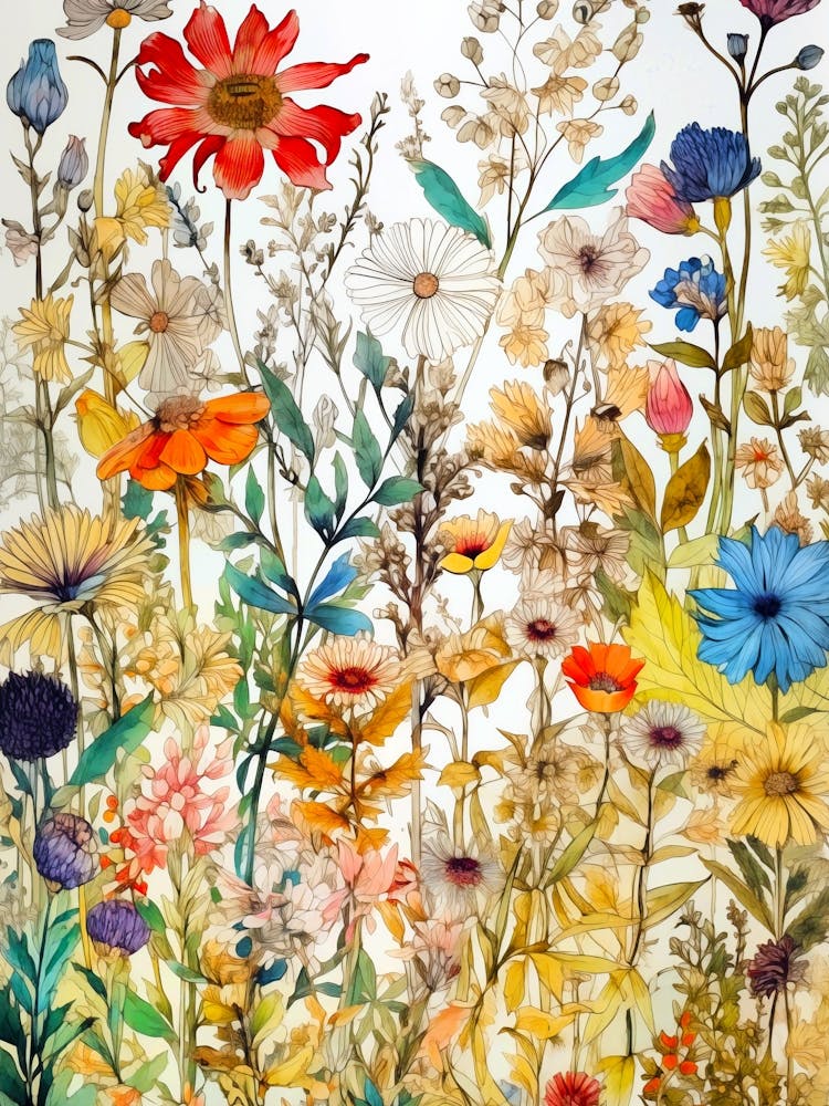 Wildflowers flowers nature art 2
