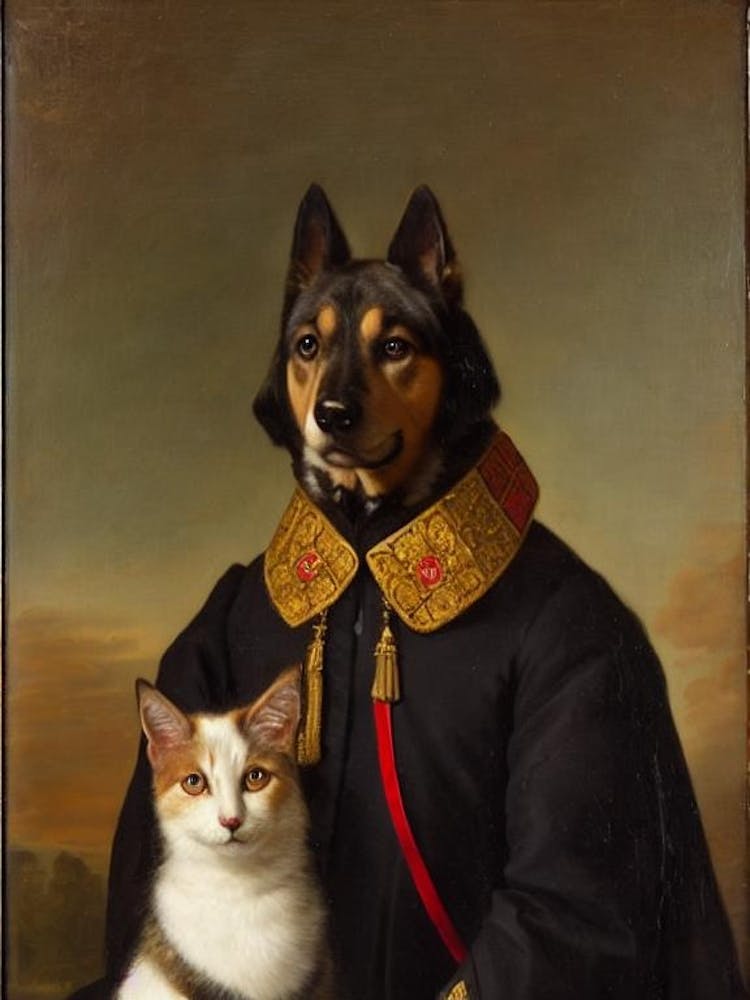 Berger Picard 2 Renaissance Portrait Oil Painting
