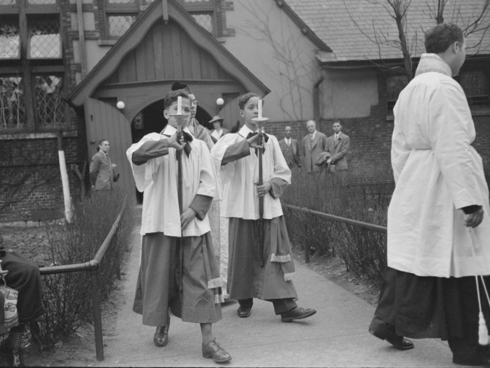 Untitled Photo, Possibly Related To Part Of The Processional Of An Episcopal Church, South Side Of Chicago, Illinois