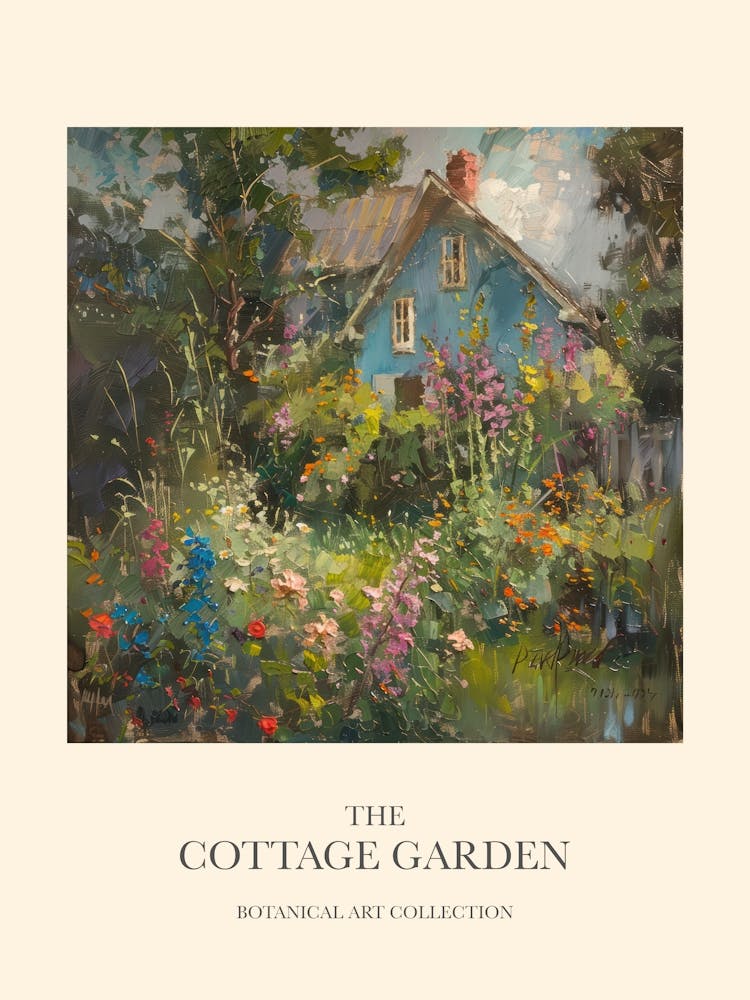 Flower Symphony Cottage Garden Poster 12