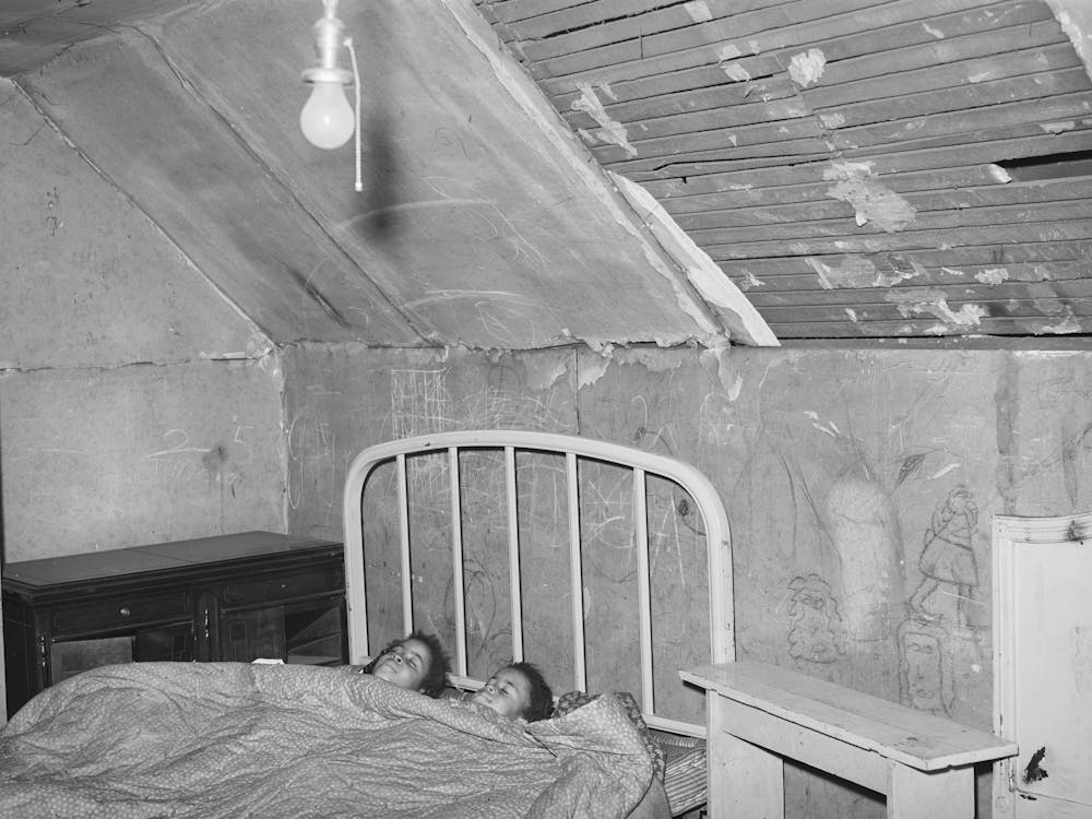Upstairs Bedroom Of Family On Relief, Chicago, Illinois By Russell Lee