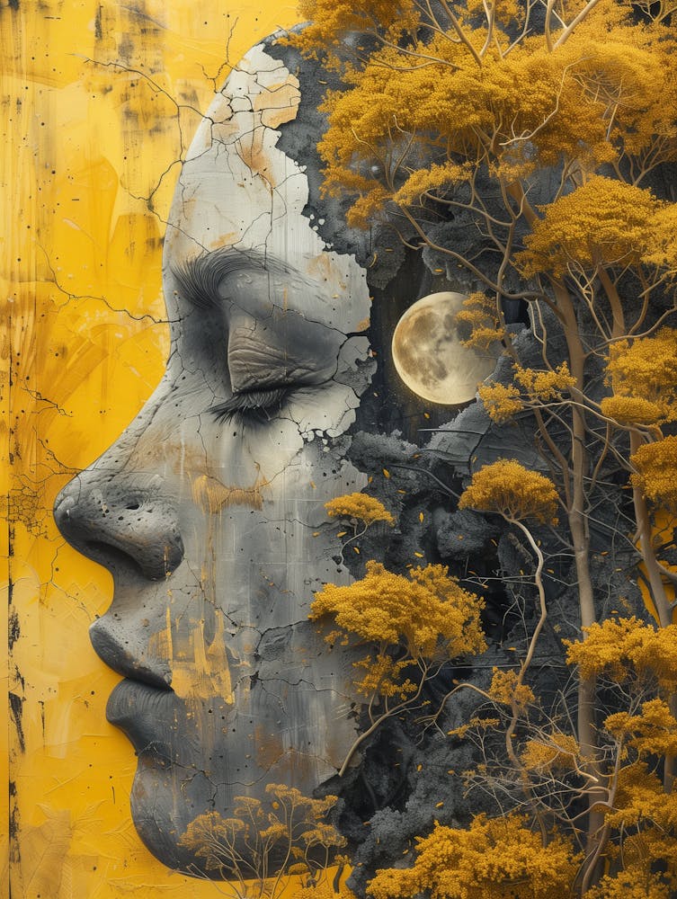 Mond In Den Bäumen