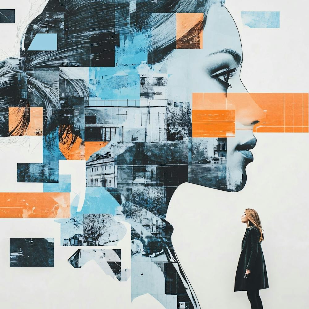 Portrait Of A Woman Collage 3