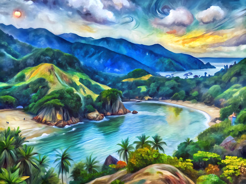 Van Gogh Tayrona National Park Colombia