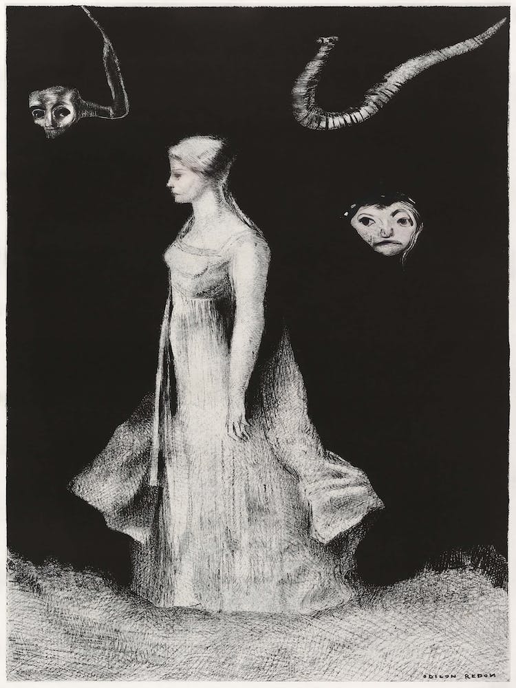 Haunting (1893—1894), Odilon Redon