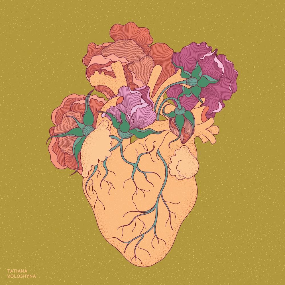 Flower Heart Square
