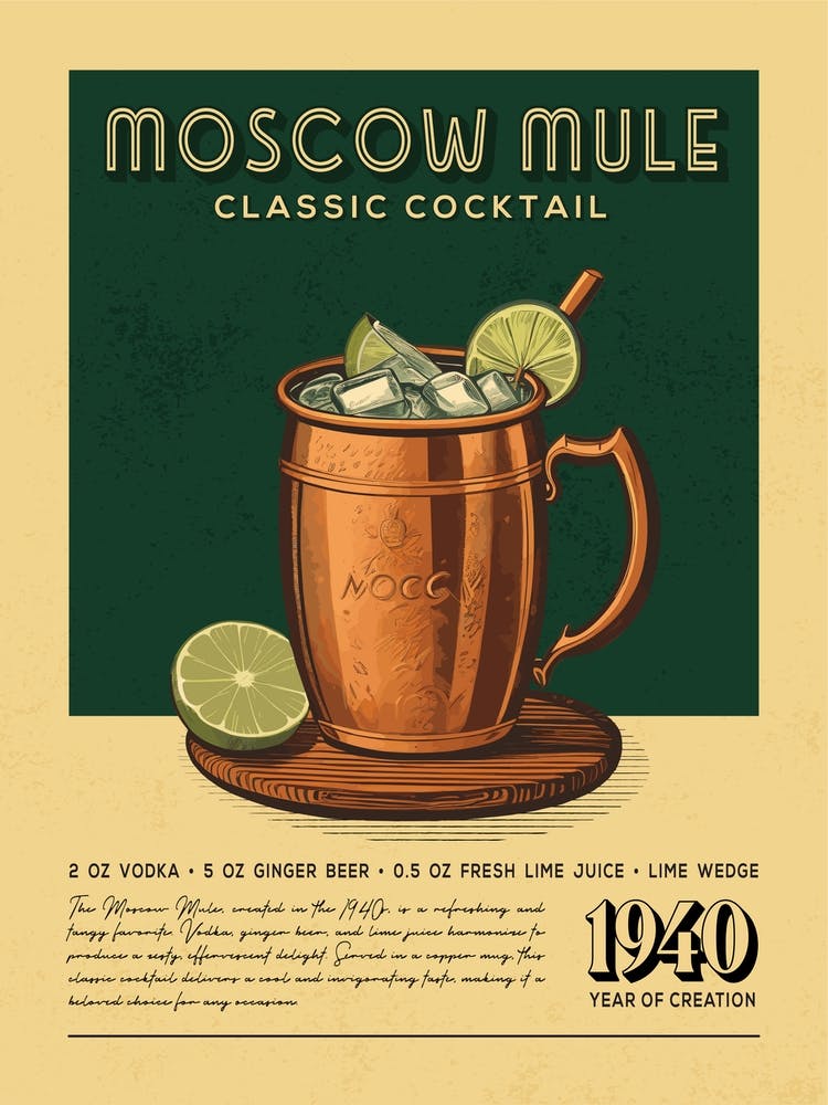 Moscow Mule Classic Cocktail