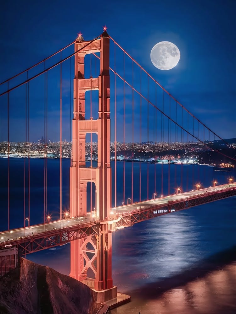 Golden Gate Bridge la Nuit