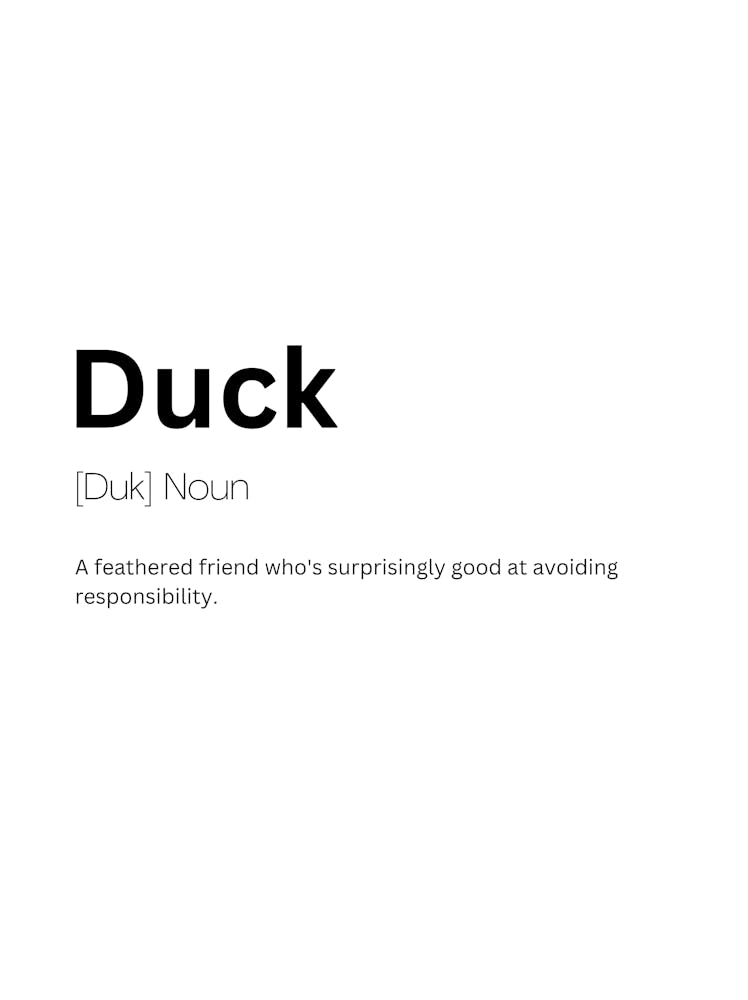 Duck Definition Meaning