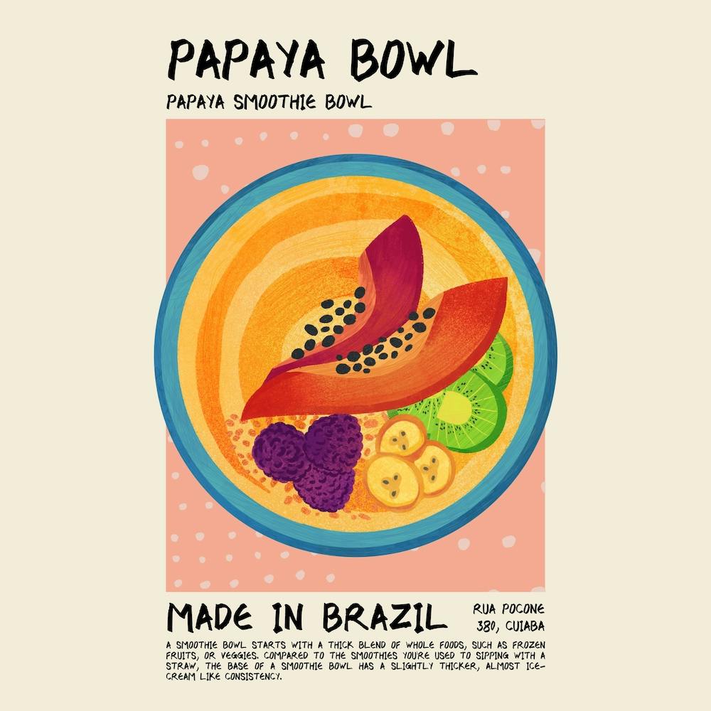Papaya Bowl Square