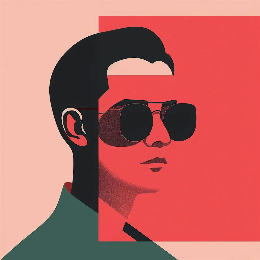 Portrait Of A Man With Sunglasses