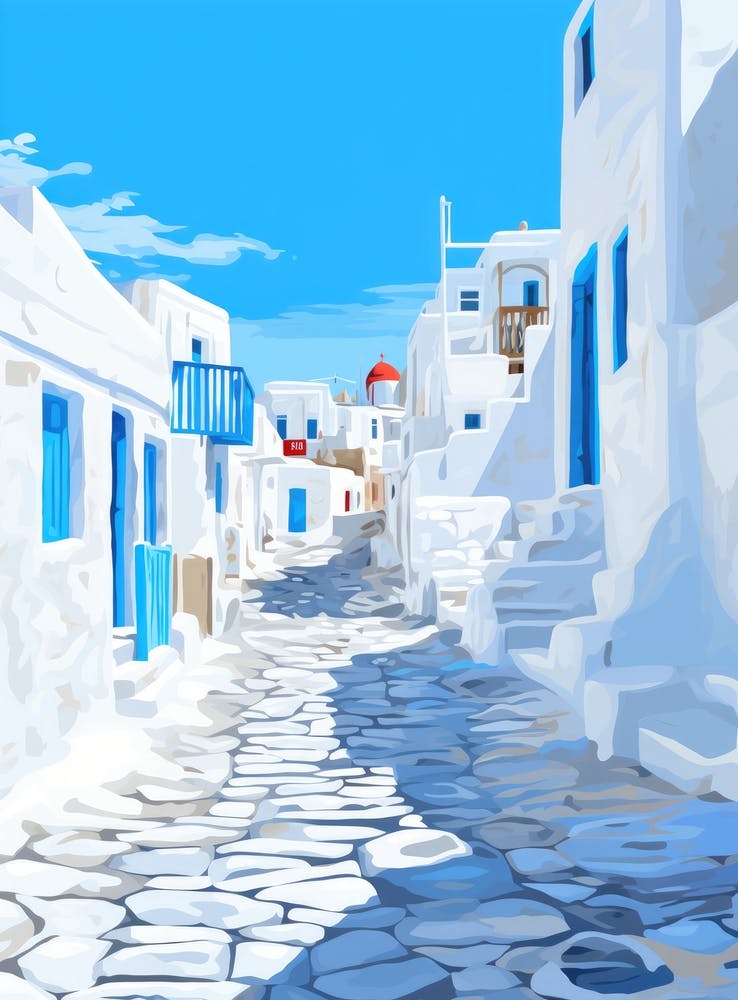 Greek Village Street