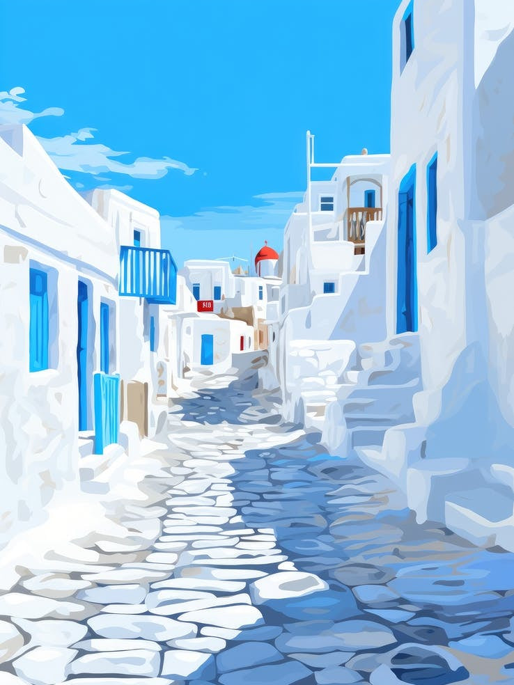 Greek Village Street