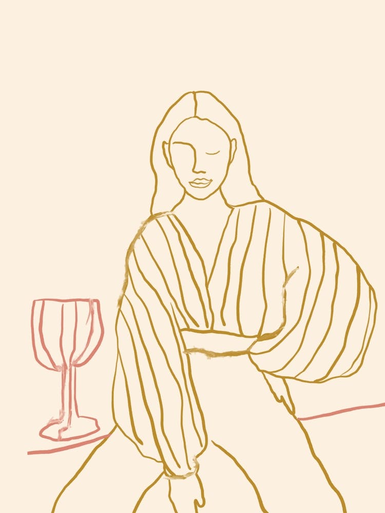 Woman With Wine Glass