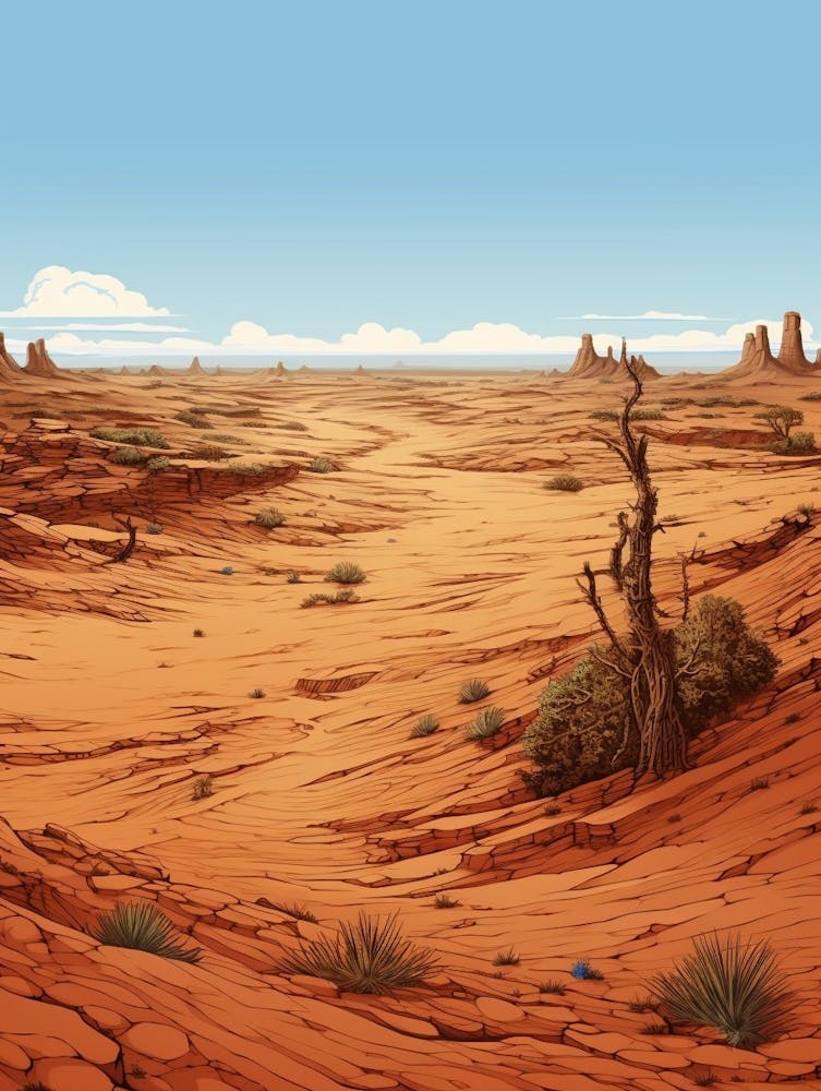 Simpson Desert Pixel Art 1