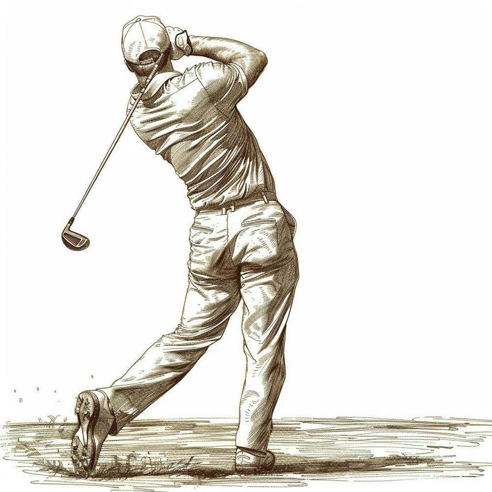 A Golfer Teeing Off Hand Drawn Sketch Illustrati 1718673068 4