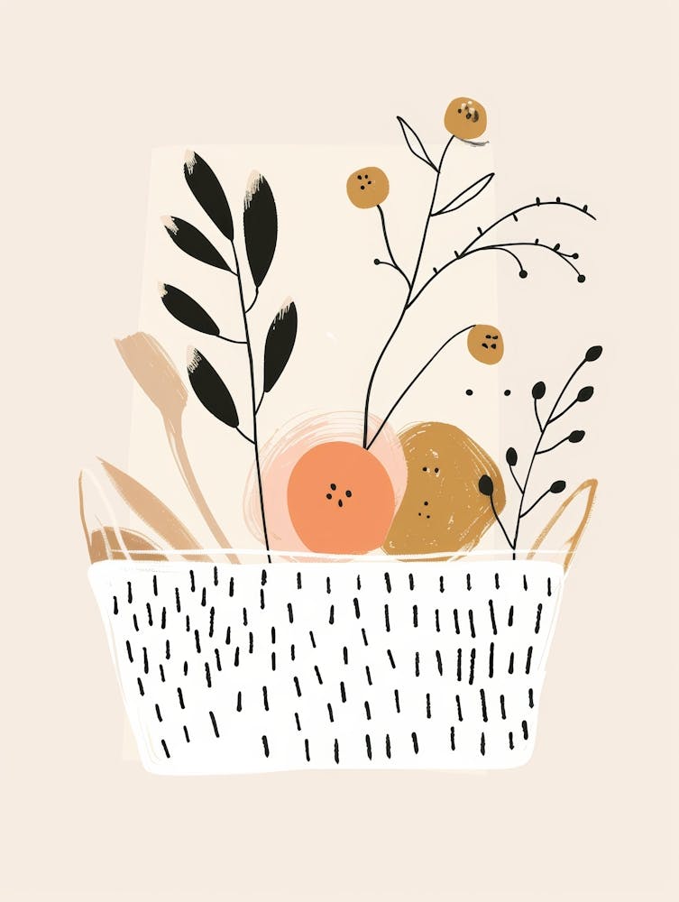 Basket Of Flowers 4