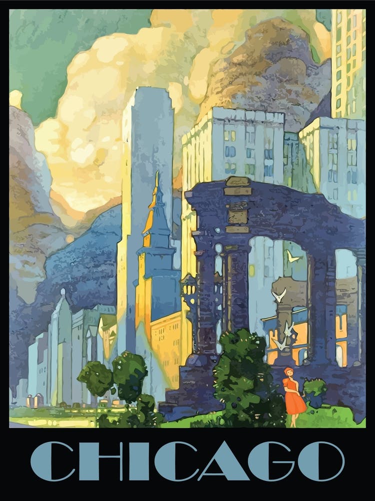 Chicago In Art Deco Style