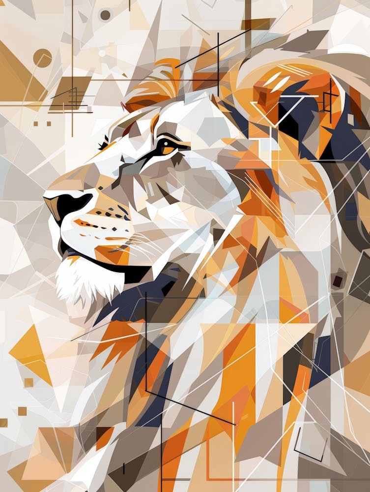 Abstract Lion 6