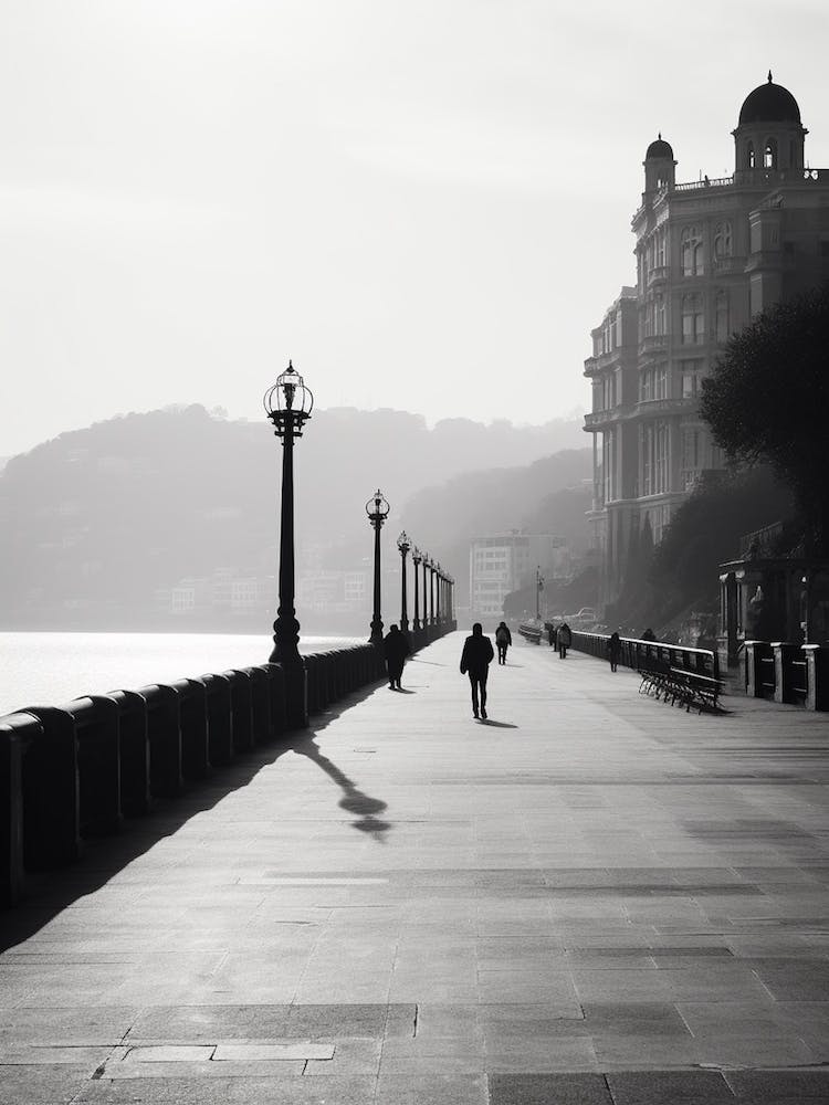 San Sebastian, Spain, Black And White Analogue Photography 2