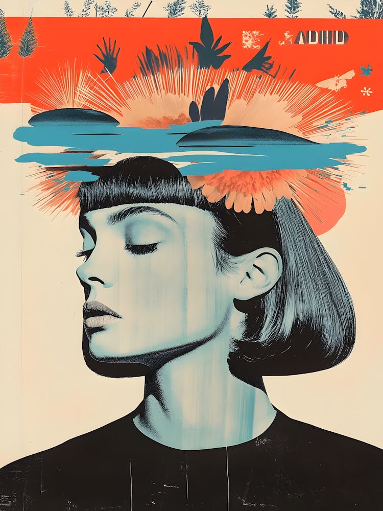 Woman With Flowers On Her Head 1