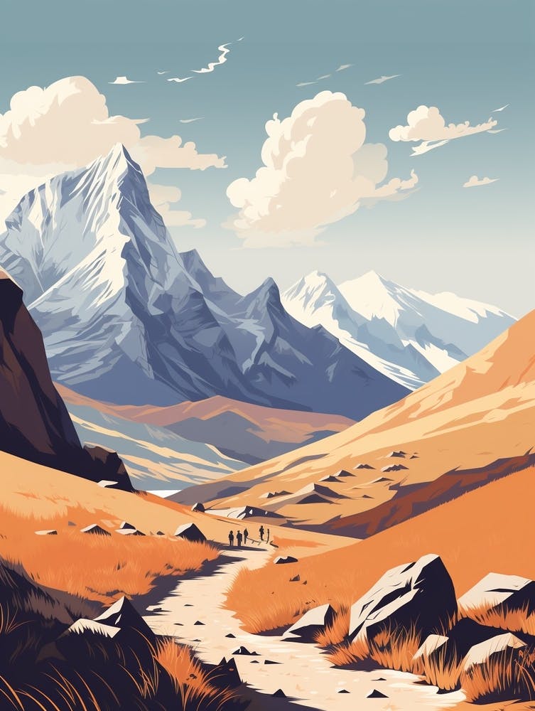 Annapurna Circuit Nepal 2 Hiking Trail Landscape