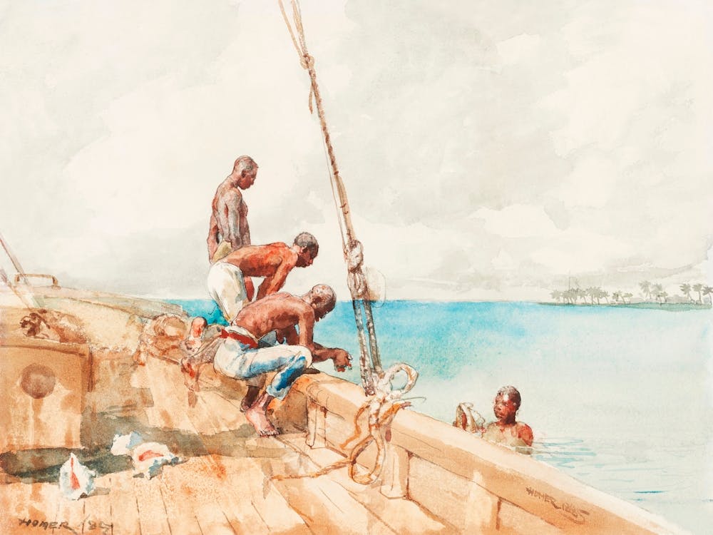 The Conch Divers (1885), Winslow Homer