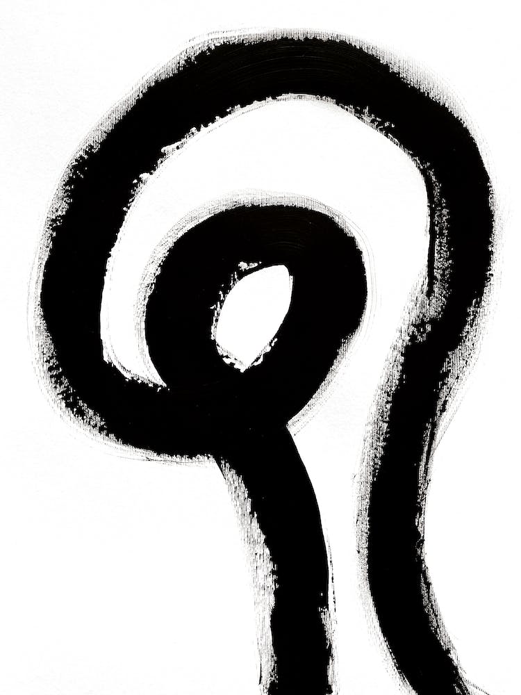 Looped Black Abstract