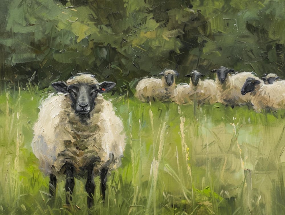 Sheep In The Meadow