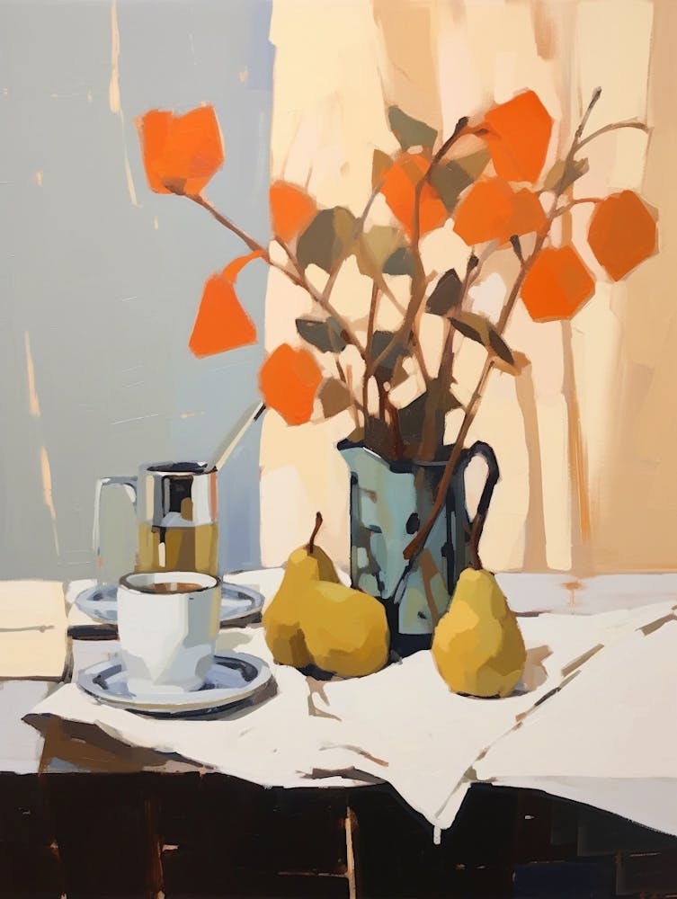 Autumn Kitchen Still Life Painting 6