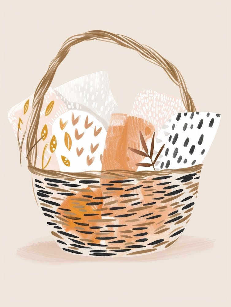 Basket Of Autumn Leaves