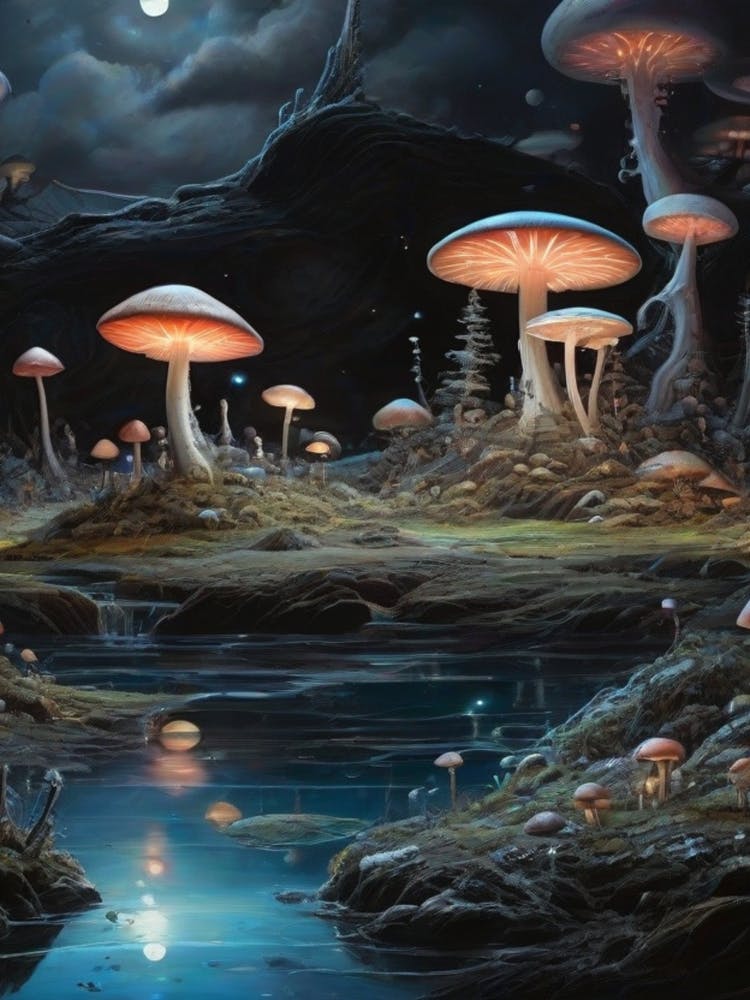Mushrooms In The Night