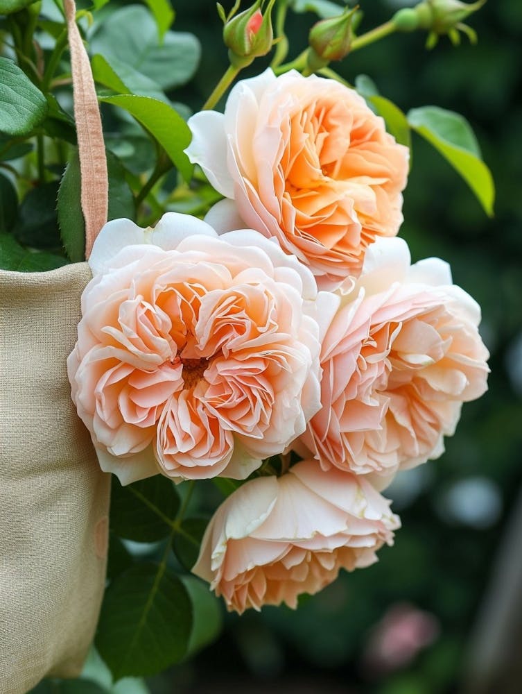 English Roses Painting Rose In A Pocket 2