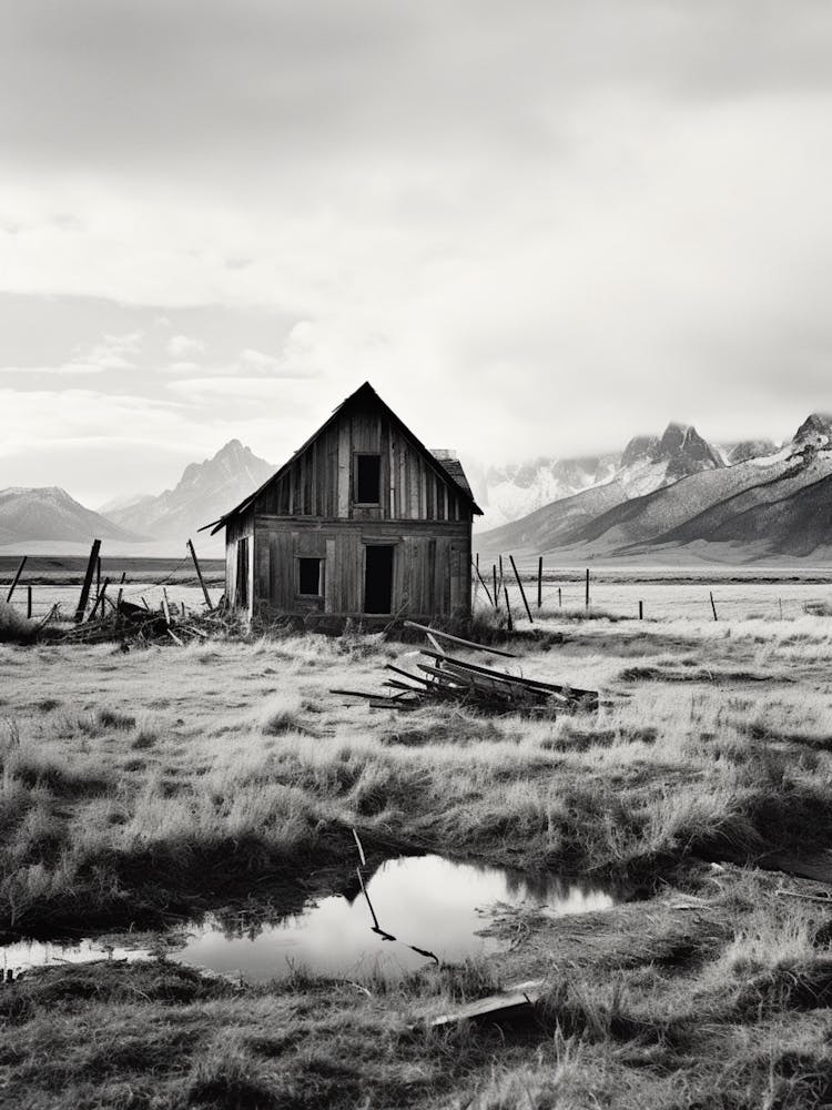 Colorado Black And White Analogue Photograph 1