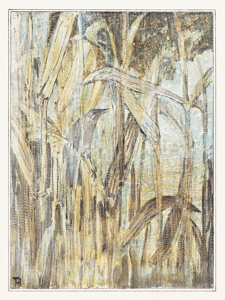 Bird In The Reeds (1878–1907), Theo Van Hoytema