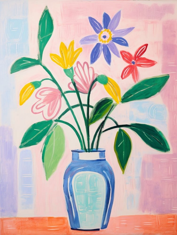 Flower Painting Fauvist Style Moonflower 1