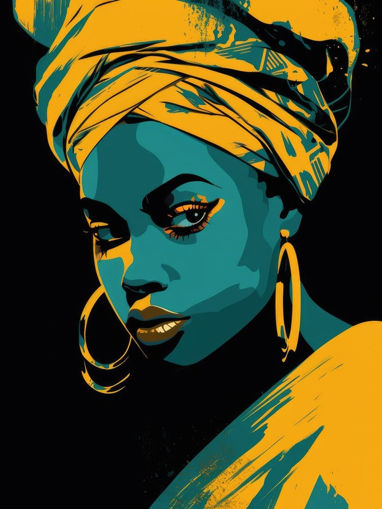 African Woman In Turban 13