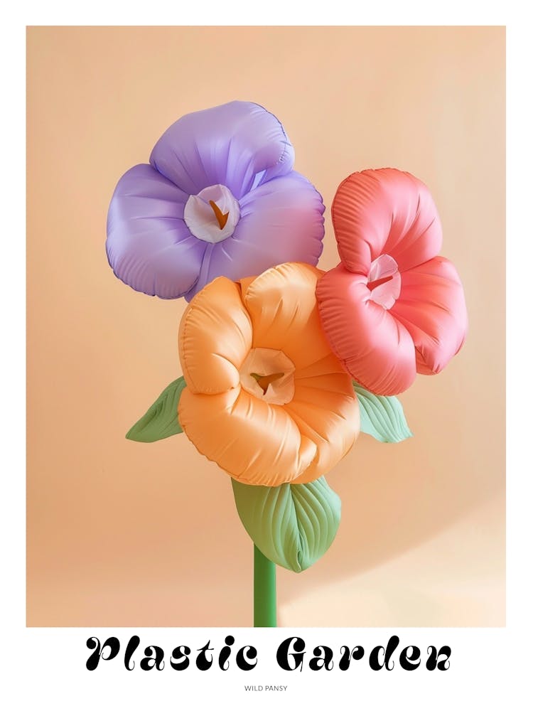 Dreamy Inflatable Flowers Poster Wild Pansy 2