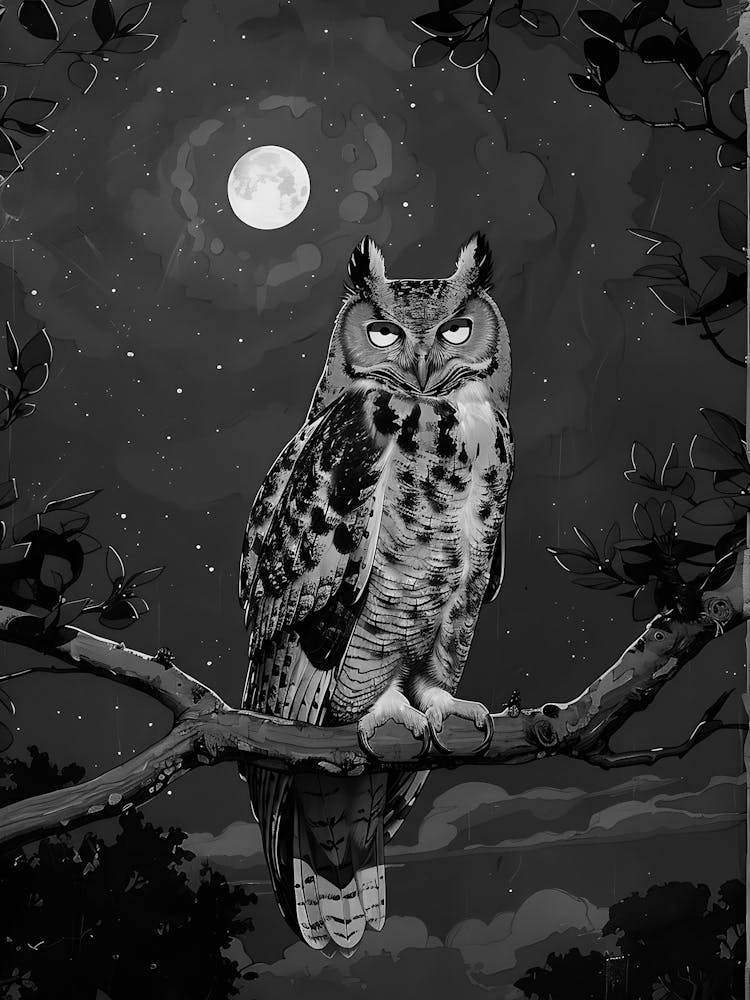 Owl At Night